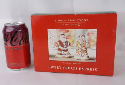 New Vint Department 56 Santa Mirs Claus Sweet Treat Express