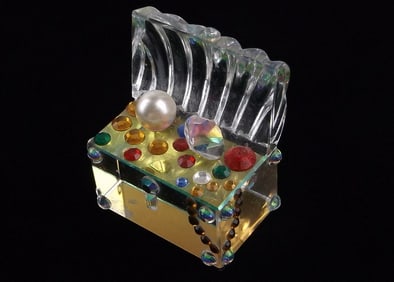 Stunning Iris Arc Crystal Swarovski Crystal Treasure Chest