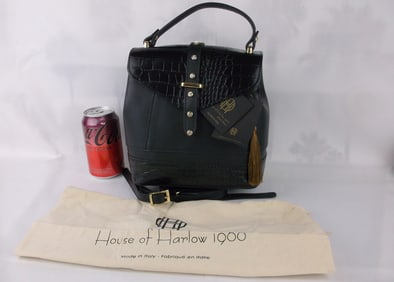 New NWT House of Harlow Italian Leather Handbag $400 Backpack