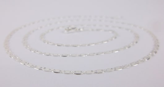 New Vintage Italian Sterling Silver Chain Necklace 20"