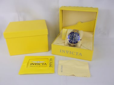 New Huge Invicta Self Wind Mens Wristwatch $450 Works Great