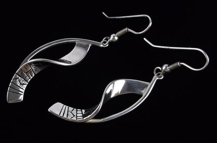 New Carolyn Pollack Sterling Silver Drop Earrings