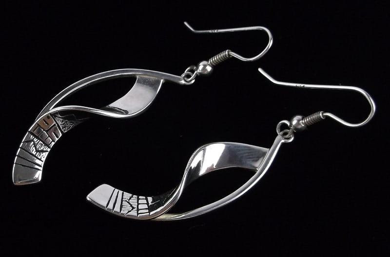 New Carolyn Pollack Sterling Silver Drop Earrings (1 of 3)