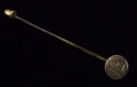 Stunning 1890s Victorian 10kt Gold Top Pin