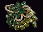 Mint Vintage 1960s Juliana Rhinestone Brooch