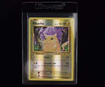 2016 Pokemon Pikachu Holo Card Evolutions