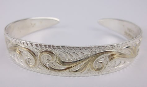 Mint Vint Montana Silversmiths Cuff Bracelet 6-7.5" Southwest