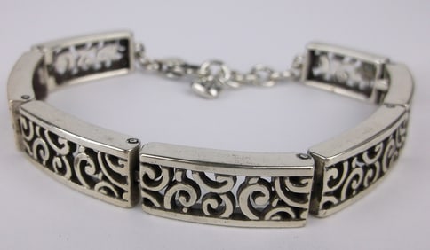 Mint Vintage Brighton Scroll Bracelet 8"