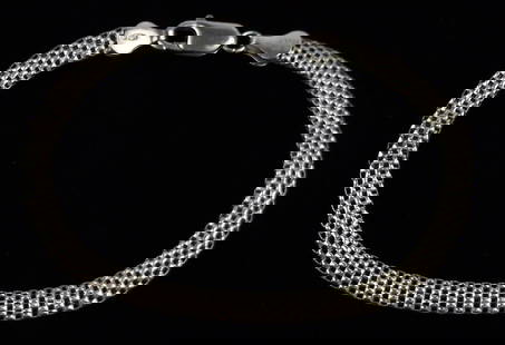 Mint Vintage Italian Sterling Silver Soft Chain Bracelet 8": Guaranteed Solid 925 Sterling Silver, in Excellent Condition