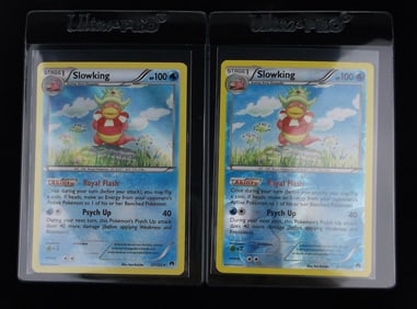 2 Mint 2016 Pokemon Slowking Rare Holo Card Lot Royal Flash