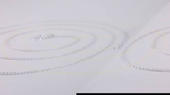 New Vintage Italian Sterling Silver Chain Necklace 24": Solid Sterling Silver Guaranteed, in Brand New Never Worn Condition.