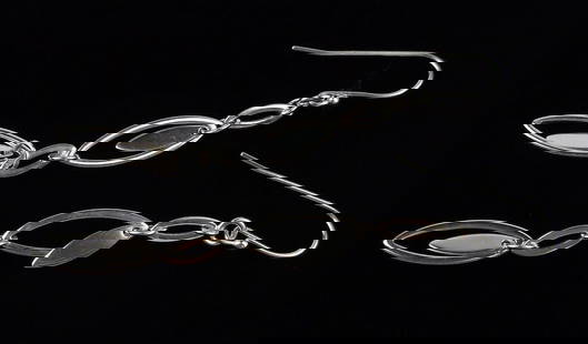 New Sterling Silver Long Drop Earrings: Solid Sterling Silver Guaranteed, in Brand New Never Worn Condition.
