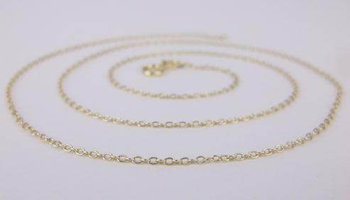 Mint Italian Gold Over Sterling Silver Chain Necklace 19"