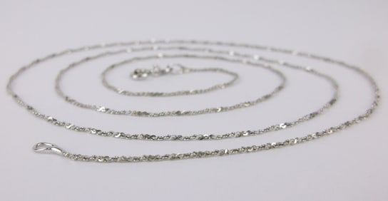 Mint Vintage Italian Sterling Silver Chain Necklace 24"