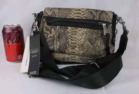 New NWT Aimee Kestenberg Leather Crossbody Handbag $198: new condition