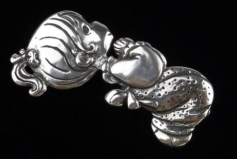 Mint Vintage Sterling Silver Precious Moments Pray Brooch: Guaranteed Solid 925 Sterling Silver, in Excellent Condition