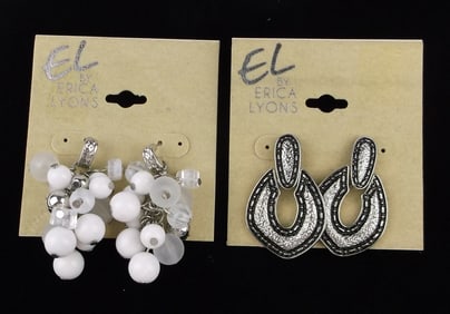 2 New Erica Lyons Earrings Sets Lot $34