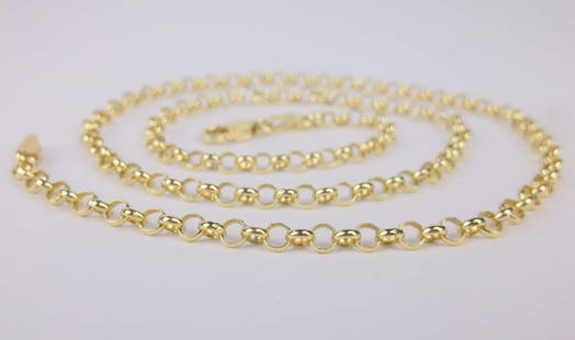 New Heavy Italian Gold Over Sterling Silver Chain Necklace 18": Solid Sterling Silver Guaranteed, in Brand New Never Worn Condition.