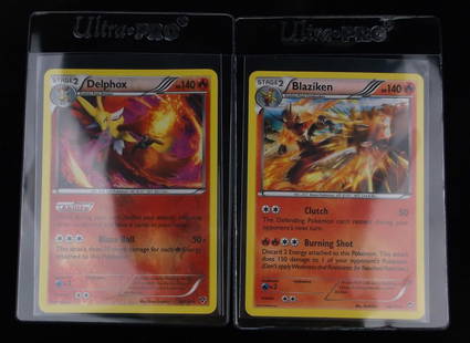 Mint 2014 Pokemon Blaziken Delphox Rare Holo Card Lot: q A Genuine Pokemon TCG Card in the listed condition in title, all are unplayed