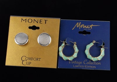 2 New Monet Earrings Sets Lot $40