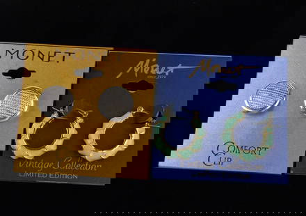 2 New Monet Earrings Sets Lot $40: new condition