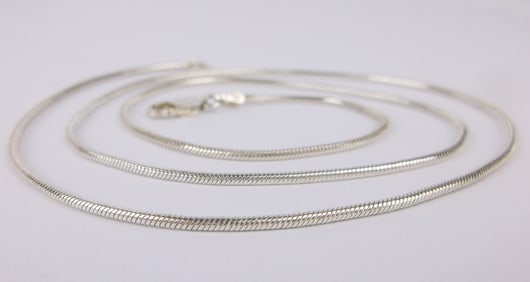 Mint Vintage Thick Italian Sterling Silver Chain Necklace 22"