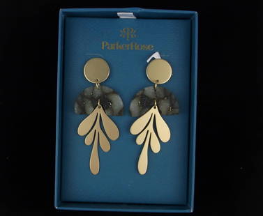 New Boxed Parker Rose Drop Earrings: new condition