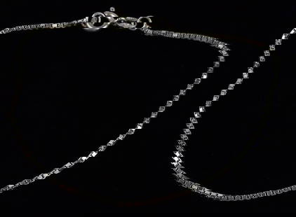Mint Vint Italian Sterling Silver Box Chain Bracelet 7.25": Guaranteed Solid 925 Sterling Silver, in Excellent Condition