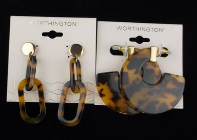 2 New Worthington Earrings Sets Lot $36