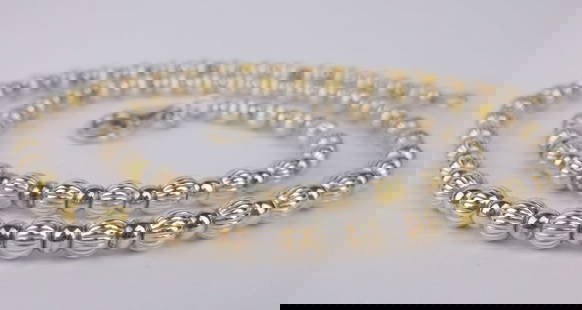 Mint Vint Heavy Italian Sterling Silver Ball Chain Necklace 16": Guaranteed Solid 925 Sterling Silver, in Excellent Condition