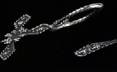 Mint Vintage Sterling Silver Cross Pendant: Guaranteed Solid 925 Sterling Silver, in Excellent Condition