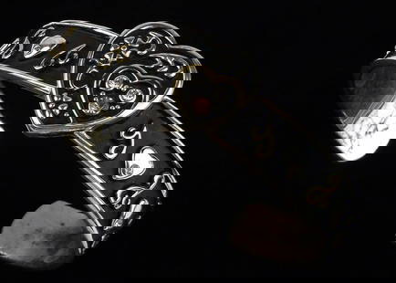Vintage Montana Silversmiths Cuff Bracelet 6-7.5": beautiful condition