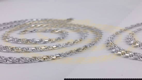 Mint Heavy Vint Italian Sterling Silver Rope Chain Necklace 24": Guaranteed Solid 925 Sterling Silver, in Excellent Condition