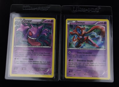 Mint 2015 Pokemon Gengar Deoxys Rare Holo Card Lot