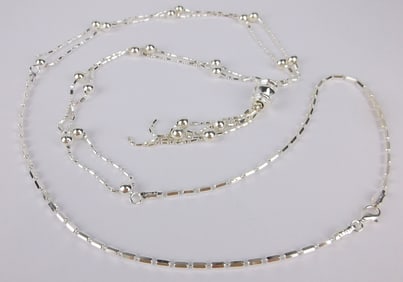New Big Heavy Designer Italian Sterling Silver Chain Necklace 28"