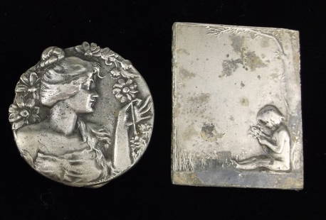 Gorgeous Vint 1970s Victorian Style Lady Belt Buckle Lot: beautiful condition