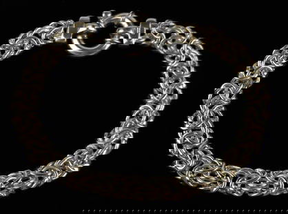Mint Vintage Thick Sterling Silver Chain Bracelet 8.25": Guaranteed Solid 925 Sterling Silver, in Excellent Condition