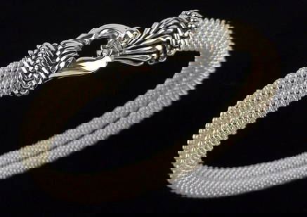New Thick Very Heavy Sterling Silver Latch Bracelet 7" Designer: Solid Sterling Silver Guaranteed, in Brand New Never Worn Condition.
