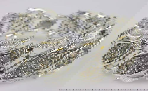 New Antique 1950s Coro Craft Rhinestone Bracelet 7": new condition