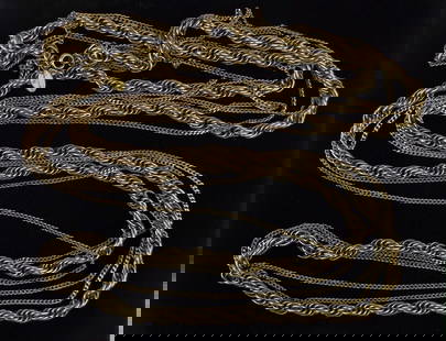 Mint 1960s Vendome Paris Runway 3 Chain Necklace 52": Mint Condition, In Like New Condition, Perfect