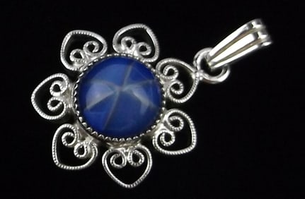 New Vintage 1960s Sterling Silver Pendant
