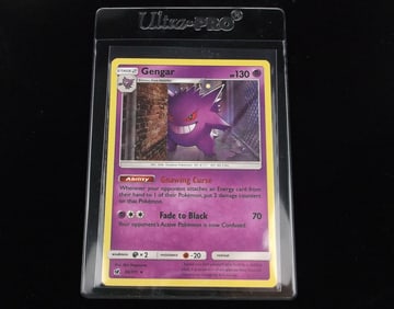 Mint 2017 Pokemon Gengar Rare Holo Gnawing Curse