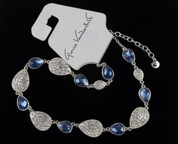 New Gloria Vanderbilt Rhinestone Necklace $28