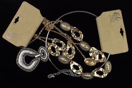 2 New Erica Lyons Necklace Lot 20" $60
