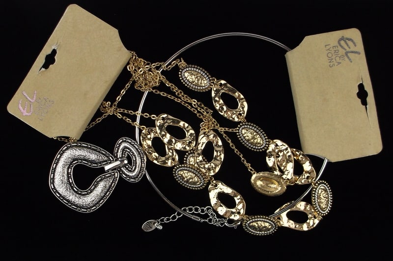 2 New Erica Lyons Necklace Lot 20" $60 (1 of 3)