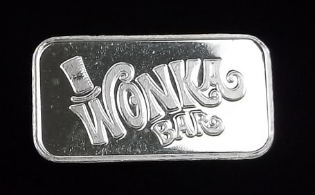 New Vint .999 Fine Silver Willy Wonka Bar
