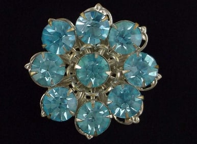 Mint Vintage 1950s Rhinestone Brooch