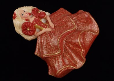 Mint Vintage Big Mattel Barbie Girl Brooch