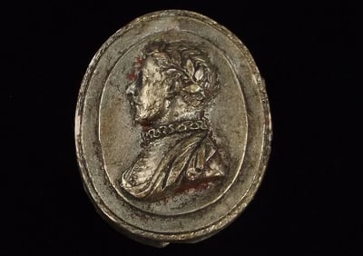 Stunning Antique 1800s Roman Intaglio Cameo Medallion