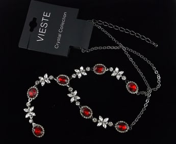 New Vieste Crystal Necklace 20"